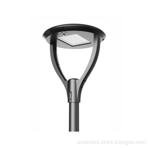 60W Round LED Park Lantern - IP66 Aluminium Post Top Garden Light